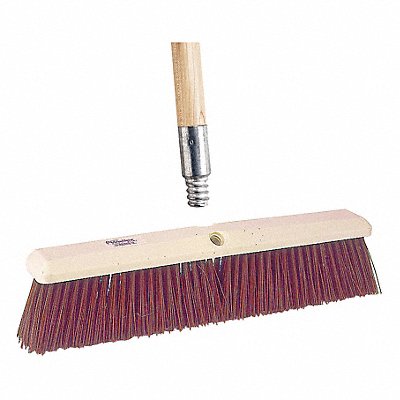 TOUGH GUY 59JM44 Push Broom 60 in Handle L 24 in Face