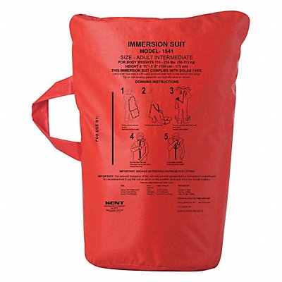 KENT SAFETY 15420000000000 Immersion Suit Replacement Bag Red