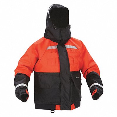 KENT SAFETY 15180000000000 Flotation Jacket 2XL 15.5lb Black/Orange