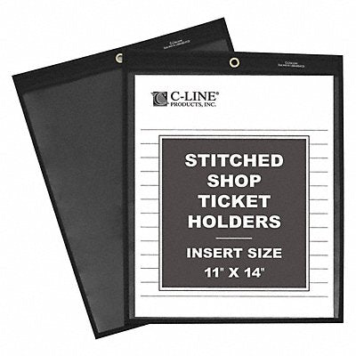 C-LINE PRODUCTS 45114 Shop Ticket Holders 1 Side 11 x 14 PK25