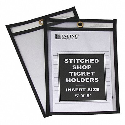 C-LINE PRODUCTS 46058 Shop Ticket Holders 2 Side 5 x 8 PK25