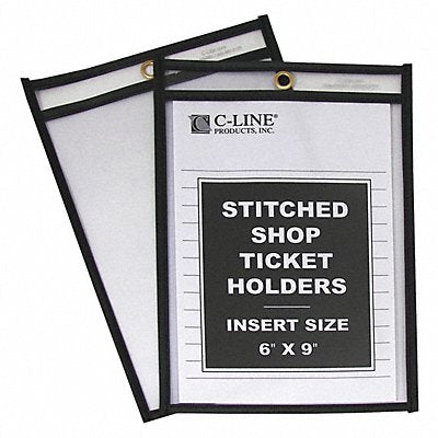 C-LINE PRODUCTS 46069 Shop Ticket Holders 2 Side 6 x 9 PK25