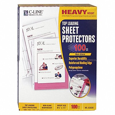 C-LINE PRODUCTS 62028 Page Protector Poly 11 x 8.5 PK100