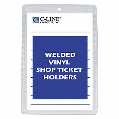 C-LINE PRODUCTS 80058 Shop Ticket Holder Vinyl Clear 5x8 PK50
