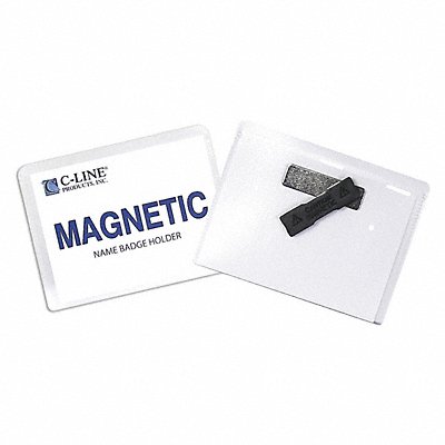 C-LINE PRODUCTS 92943 Magnetic Style Name Badge Kit 4x3 PK20