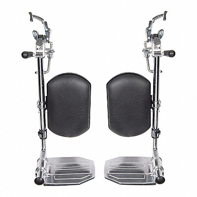 ALCO 83223 Elevating Leg Rest Black Calf Pad 1PR