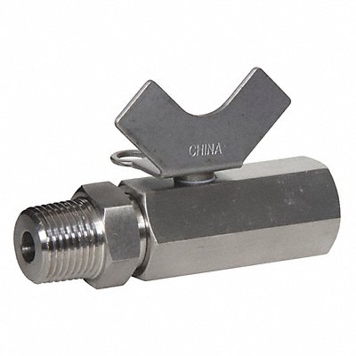 GRAINGER GMSMF50 Manual 2-Way Ball Valve NPT 316 SS