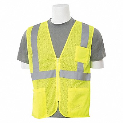ERB SAFETY 61646 Safety Vest Economy Hi-Viz Lime S