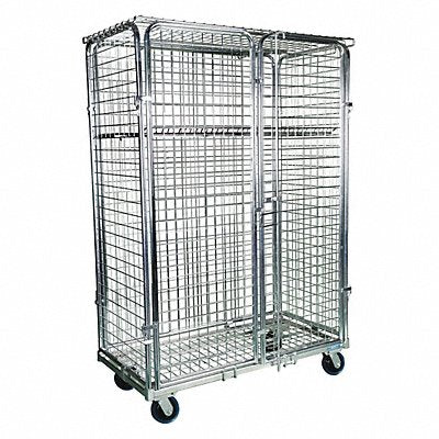NASHVILLE WIRE RC2448SECURITY Rolling Cart 48 x24 x71