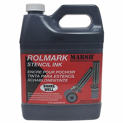 MARSH 20903 Stencil Ink Jug Black 1 qt.