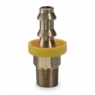 SPEEDAIRE 5A253 Push on Hose Fitting 3/8 x1/4 BarbxNPT