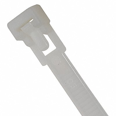 POWER FIRST 36J196 Cable Tie Releasable 8 in Natural PK100