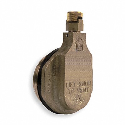 GRAINGER 272030 Drum Safety Vent Brass Horizontal
