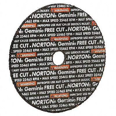 NORTON 66243510647 Cut Off Wheel 3/8 Connect. Gemini Free Cut