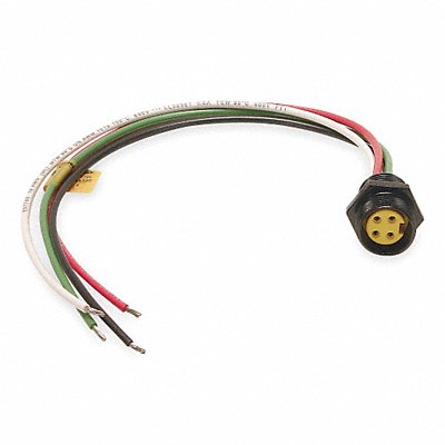 BRAD HARRISON 1R4004A20A120 External Thread Receptacle 4 Female 10A