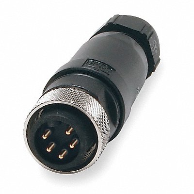 BRAD HARRISON 1A500234 Internal Thread Connector 5 Male 16 AWG