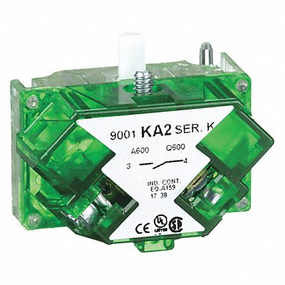 SCHNEIDER ELECTRIC 9001KA2 Contact Block Green 1NO 30 mm