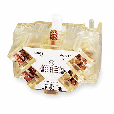 SCHNEIDER ELECTRIC 9001KA4 Contact Block Clear 1NO 30 mm