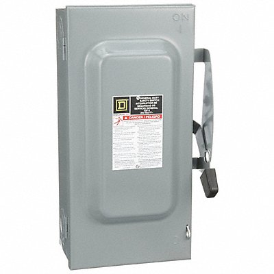 SQUARE D D223N Safety Switch Fusible 100 A Steel