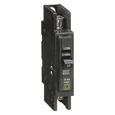 SQUARE D QOU120 Circuit Breaker 20A 120/240V 1P