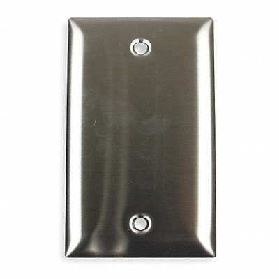 HUBBELL SS13 Blnk Bx Mnt Wall Plate Stnd Slvr 1Gng Matte