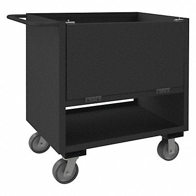 GRAINGER 4STEDGSM24366PU95 4 Sided Box Cart 2000 lb.