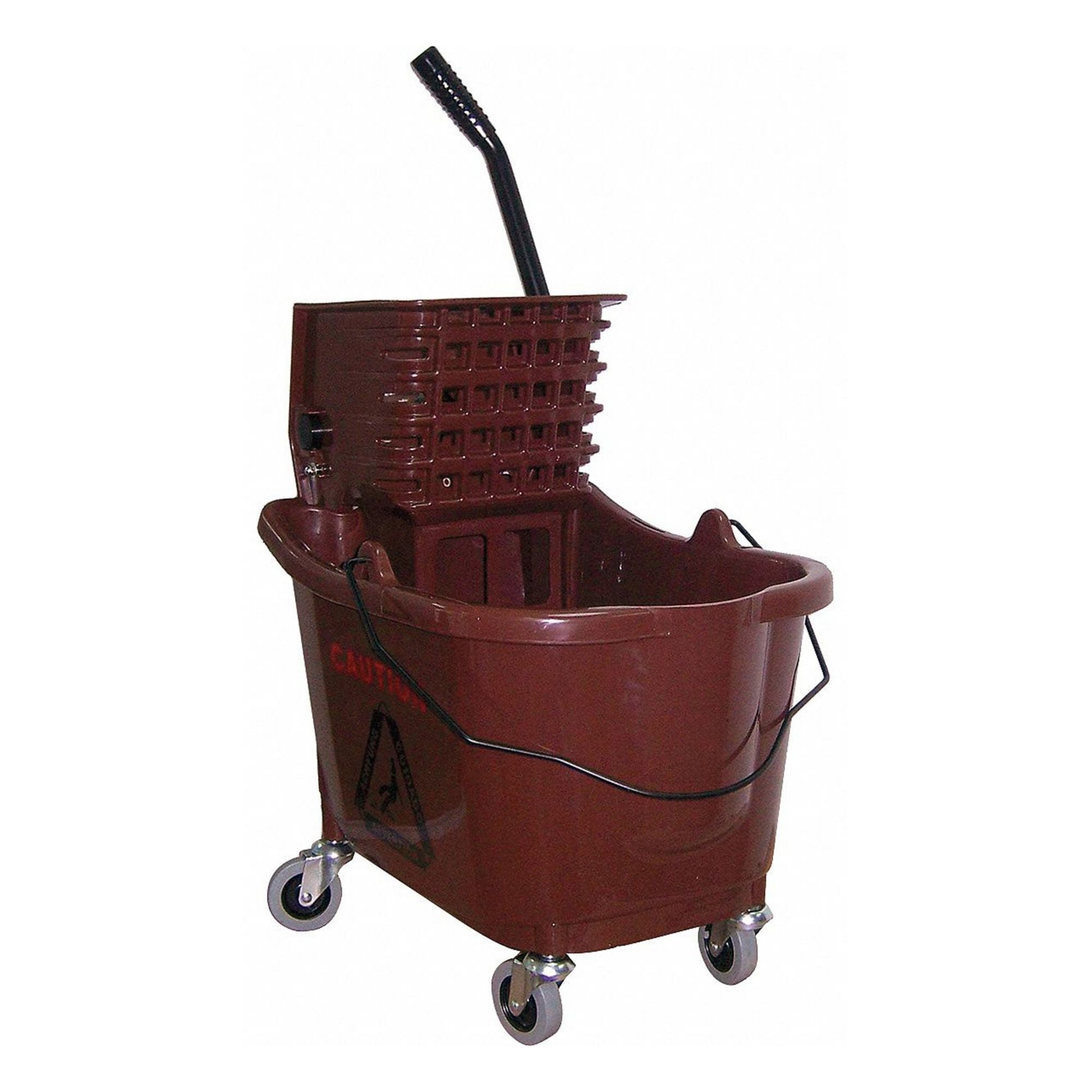 GRAINGER 5CJH9 D8082 Mop Bucket and Wringer Brown 8 3/4 gal