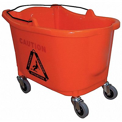 GRAINGER 5CJJ5 D8083 Mop Bucket Orange 8 3/4 gal