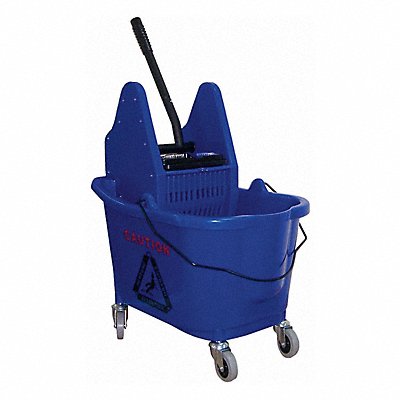 GRAINGER 5CJK1 D8085 Mop Bucket and Wringer Blue 8 3/4 gal