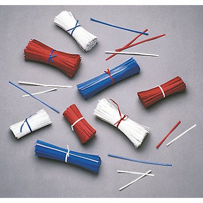 GRAINGER 5CRR0 D6688 Twist Ties Paper 7in L 3/16 in W PK10000