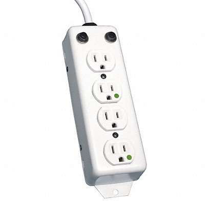 TRIPP LITE PS415HGOEM Outlet Strip 4 Outlet 15A 8-21/32 L Wht