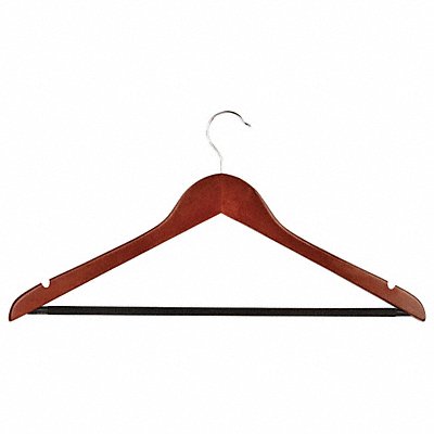 HONEY-CAN-DO HNG01335 D7951 Wood Suit Hanger Cherry PK24