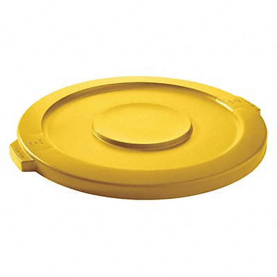 TOUGH GUY 5DMX6 D5922 Garbage Can Top Flat Snap-On Closure Yellow