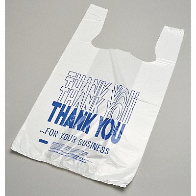 GRAINGER 5DUP1 Plastic Shopping Bag T-Shirt Bag PK2000