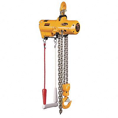 HARRINGTON TCS1000C210 Air Chain Hoist 2000 lb Cap. 10 ft Lft