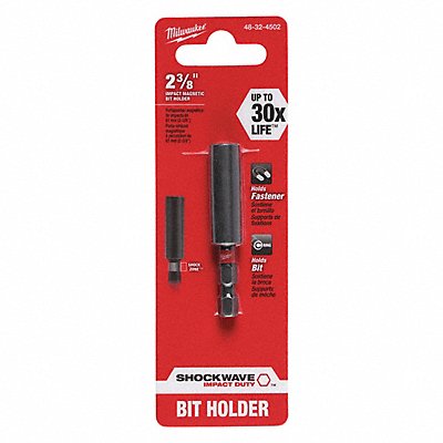 MILWAUKEE 48324502 Bit Holder 1/4 1/4 2-3/8