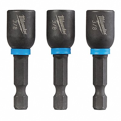 MILWAUKEE 49664525 Nutsetter 3/8 Steel Impact Rated PK3