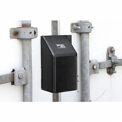 RANGER LOCK RGLB00USA Padlock Guard 4 in Steel Black