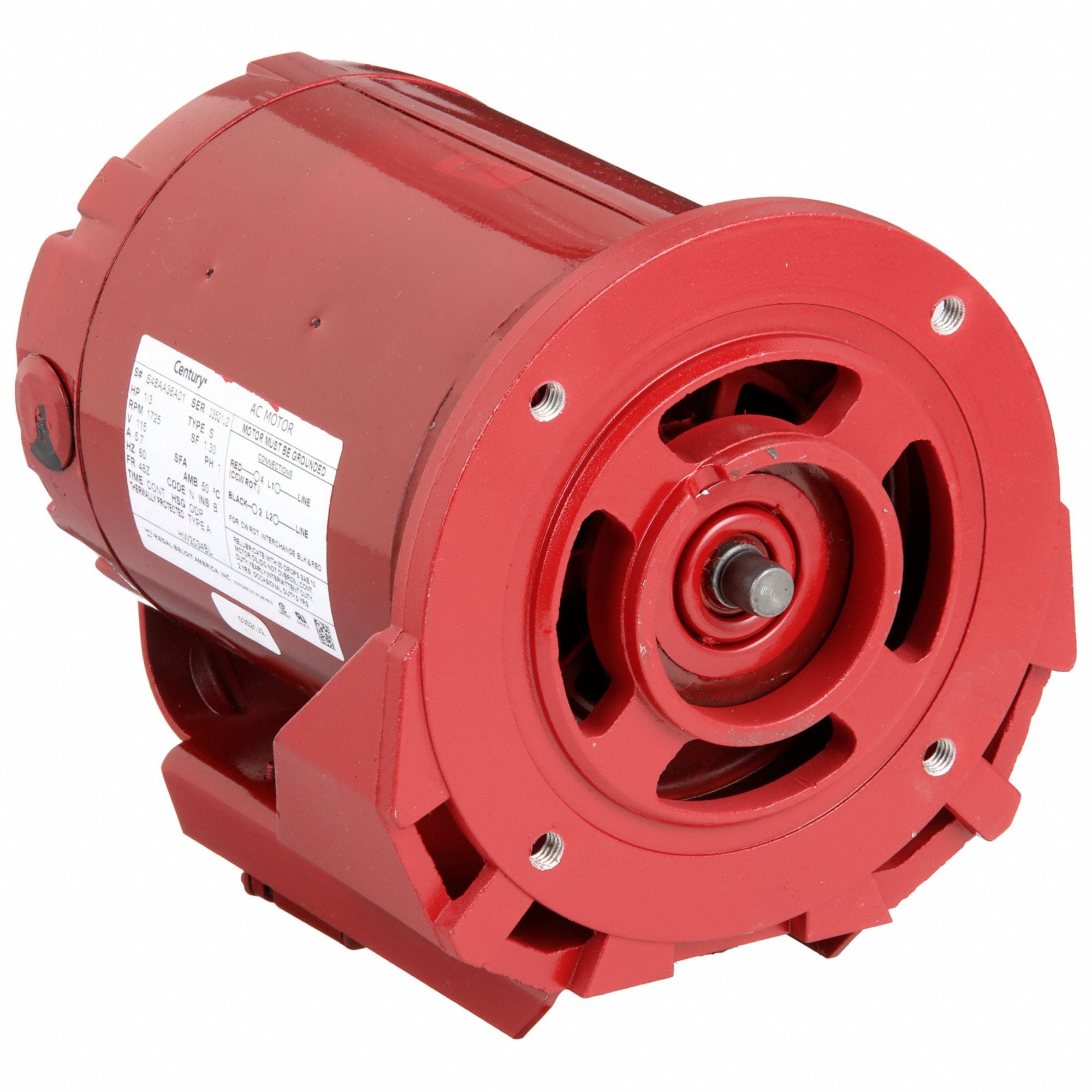 CENTURY HW2034BL Pump Motor 1/3 hp 115V AC