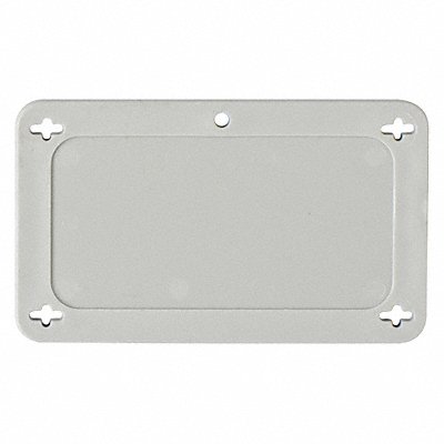 BRADY 87698 Blank Tag Plastic 2 1/5in H 3 5/7in W Grey