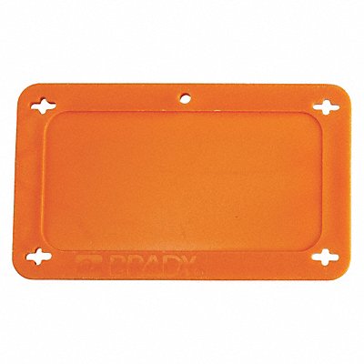 BRADY 87694 Blank Tag Plastic 2 1/5in H 3 5/7in W Orng