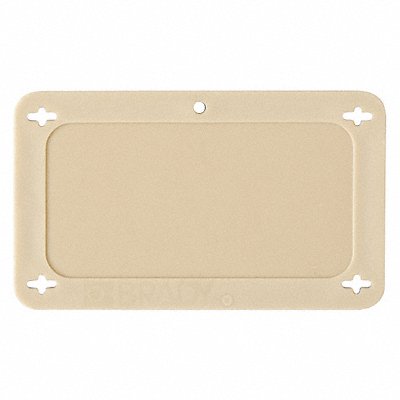 BRADY 87712 Blank Tag Plastc 2 1/5in H 3 5/7in W Tan