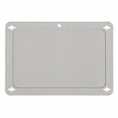 BRADY 87699 Blank Tag Plastic 3 1/5in H 4 5/7in W Grey
