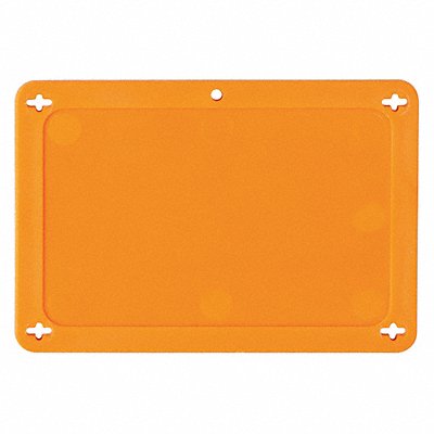 BRADY 87695 Blank Tag Plastic 3 1/5in H 4 5/7in W Orng