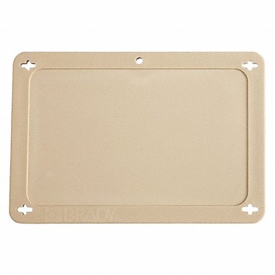 BRADY 87713 Blank Tag Plastc 3 1/5in H 4 5/7in W Tan