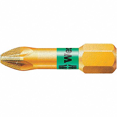 WERA 5056700001 Insert Bit SAE 1/4 Hex #1 1 S2 Steel