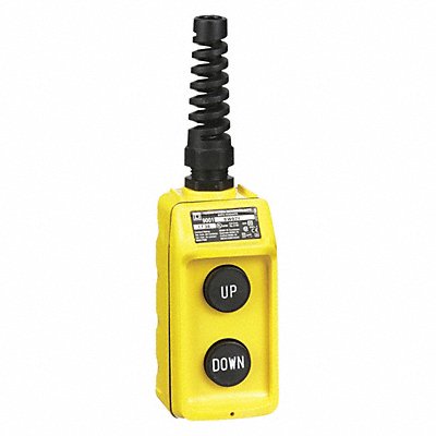 SQUARE D 9001BW92Y Pendant Control Station DeadEnd 2Buttn Blk