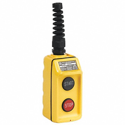 SQUARE D 9001BW95Y Pendant Control Station DeadEnd 2Buttn Blk/Rd