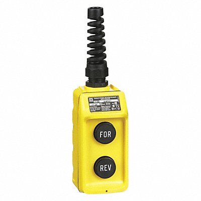 SQUARE D 9001BW93Y Pendant Control Station DeadEnd 2Buttn Blk