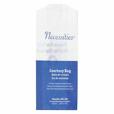 HOSPECO NEC500 Sanitary Napkin Bags 7-3/4 H PK500